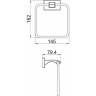 Полотенцедержатель GAPPO G0704-3, золото